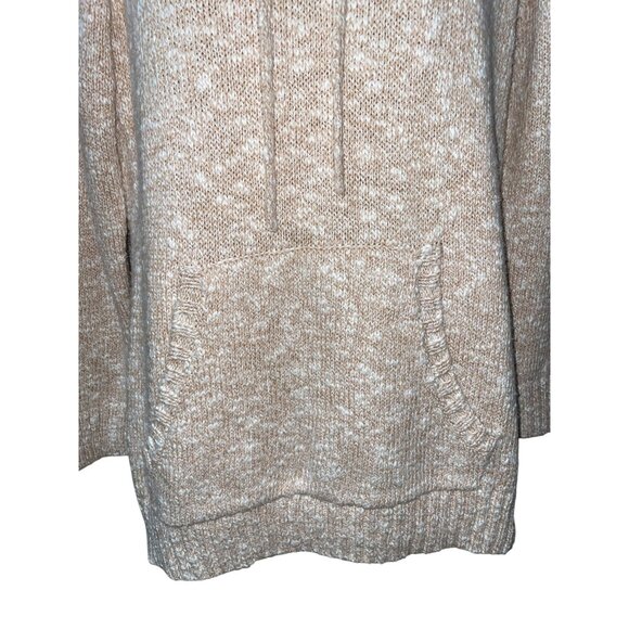 L.L.Bean Womens Medium Beige Cowl Neck Ragg Longer Sweater - Picture 7 of 8